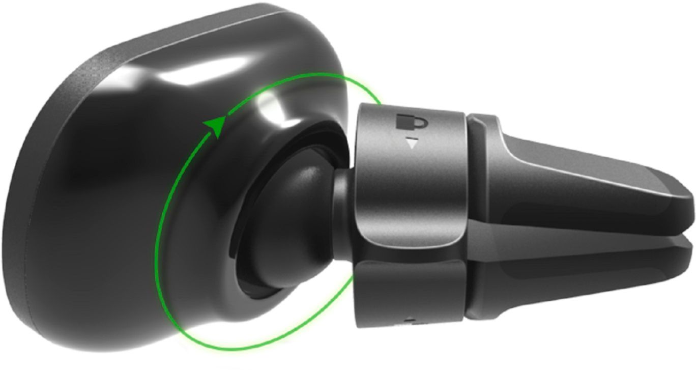 Angle View: iOttie - iTap 2 Magnetic Universal Air Vent Car Mount for Most Cell Phones - Black