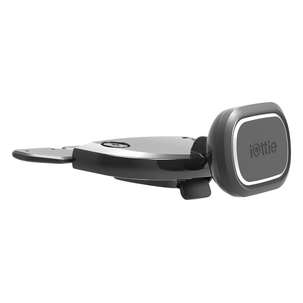 Angle View: iSimple - Vehicle Magnetic Phone Mount Kit with Mount, Car Charger and Universal Charge/Sync Cable - Silver / Black