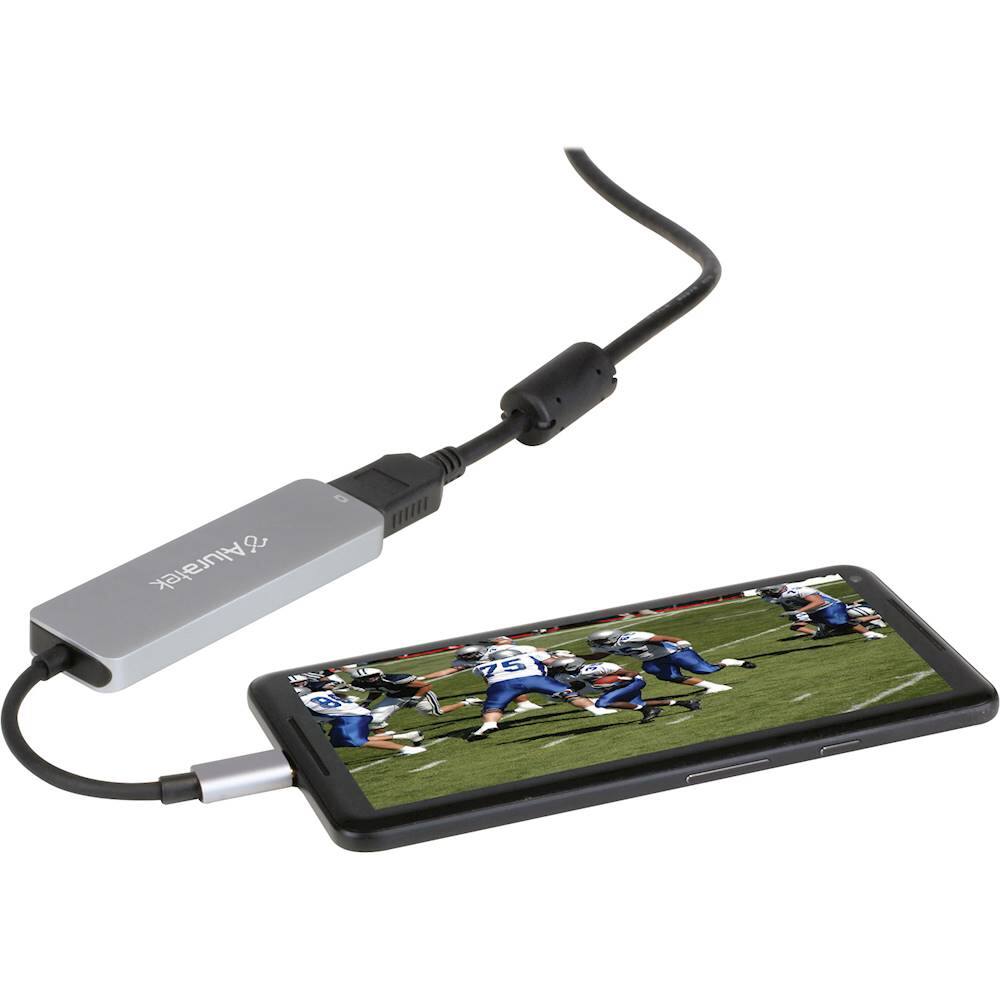 Alt View 13. Aluratek - USB Type-C Multimedia Hub and Card Reader with HDMI.