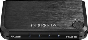 Insignia™ - 3-Port HDMI Switch with 4K 60Hz and HDR Pass-Through - Black - Angle_Zoom