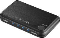 Front Zoom. Insignia™ - 3-Port HDMI Switch with 4K 60Hz and HDR Pass-Through - Black.