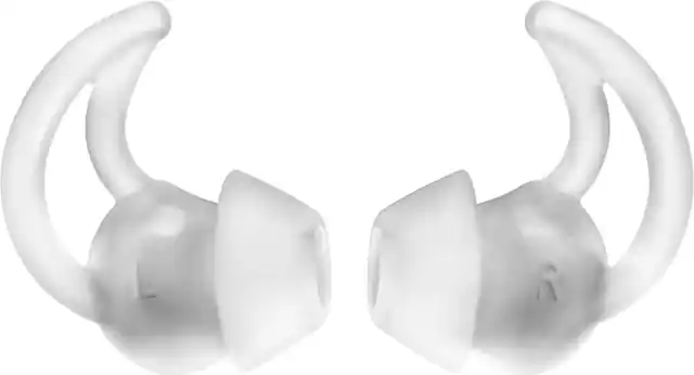 Front. Bose - QuietControl StayHear+ Tips Large (2-Pack) - White.