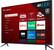 Left. TCL - 75" Class 6 Series LED 4K UHD Smart Roku TV - Black Stealth Metal.