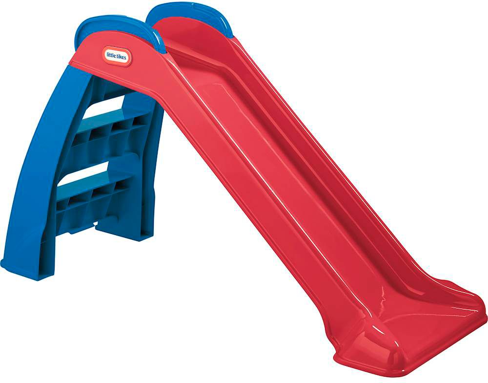 Angle View: Little Tikes First Slide for Kids, Easy Set Up for Indoor Outdoor, Easy to Store, for Toddlers Ages 18 Months - 6 years