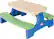 Alt View 11. Little Tikes - Easy Store Picnic Table with Umbrella - Blue/Green.