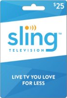 Sling TV - $25 Gift Card - Front_Zoom