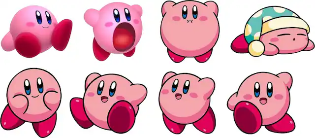 Front. Kirby - SquishMe Foam Figure - Blind Box.