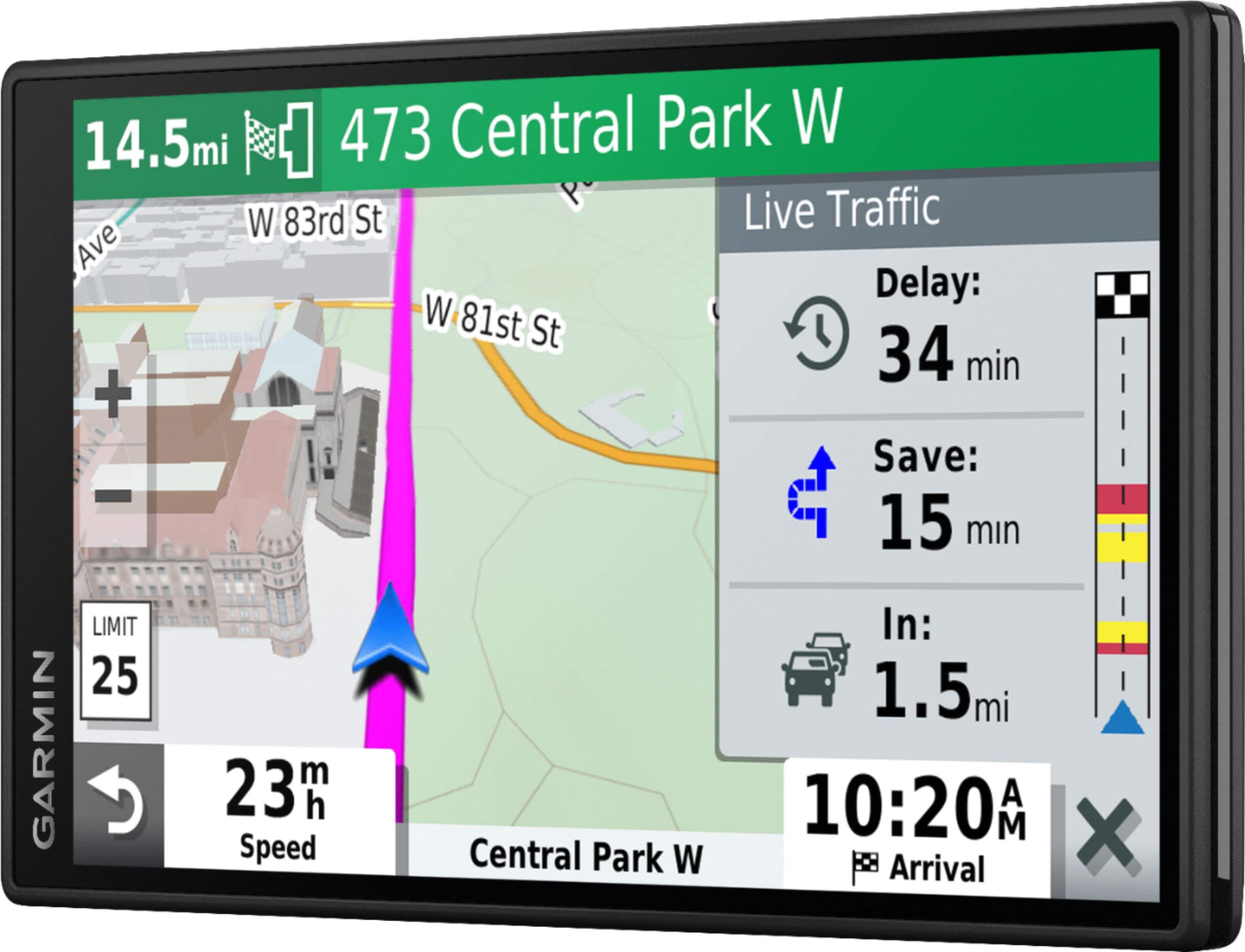 Alt View 14. Garmin - DriveSmart 55 & Traffic - 5.5" GPS with Built-In Bluetooth - Black.