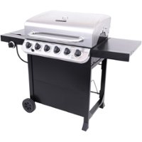 Char-Broil - Performance Series 6-Burner Gas Grill - Stainless Steel/Black - Angle_Zoom