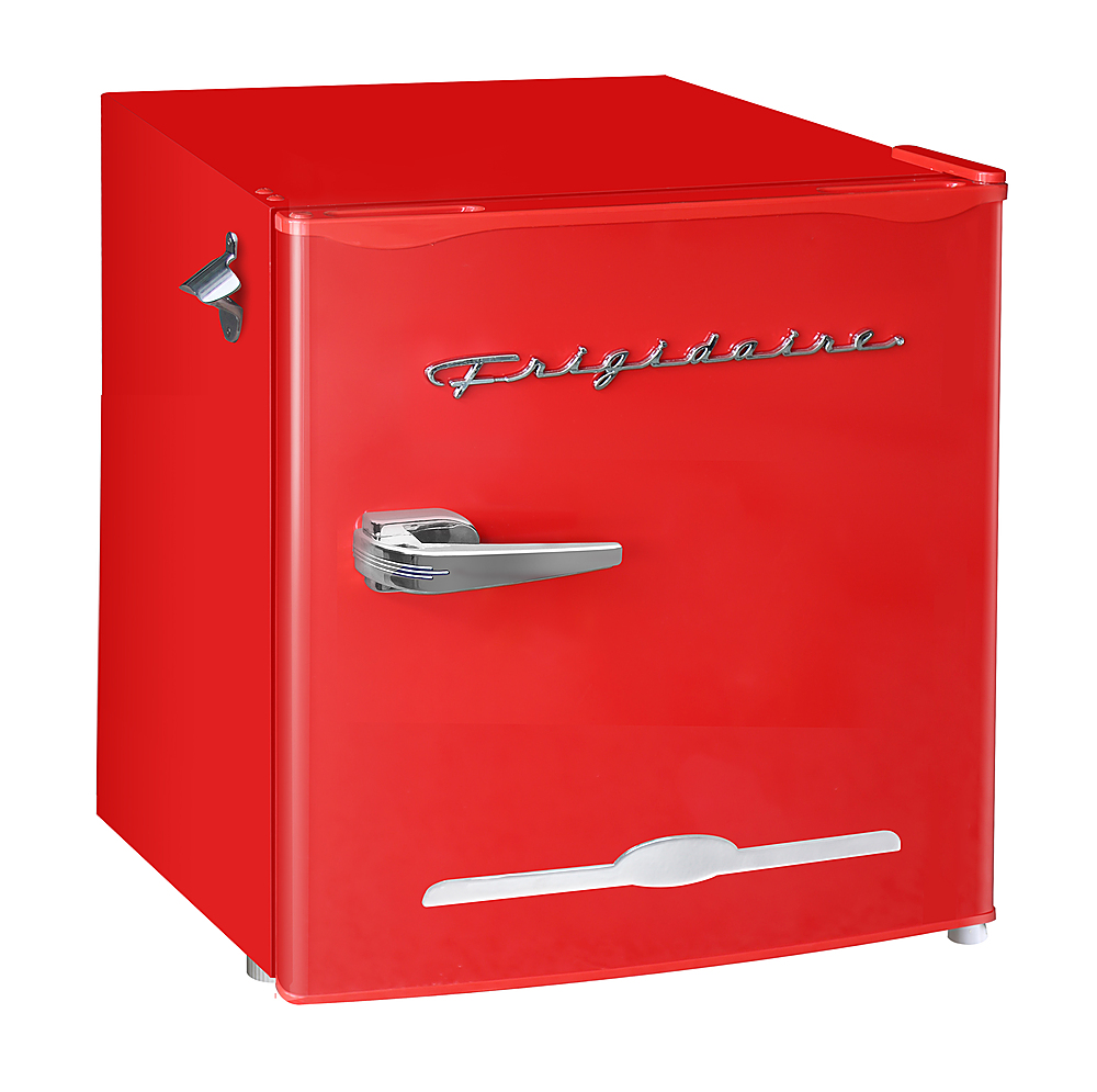 Frigidaire 1.6 Cu ft. Retro Compact Refrigerator with Side Bottle Opener,  Coral 