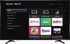 Sharp - 55" Class - LED - 2160p - Smart - 4K UHD TV with HDR - Roku TV - Front_Zoom