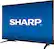 Left. Sharp - 50" Class - LED - 2160p - Smart - 4K UHD TV with HDR - Roku TV - Black.