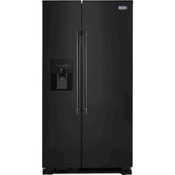 Maytag - 24.5 Cu. Ft. Side-by-Side Refrigerator - Black - Front_Zoom
