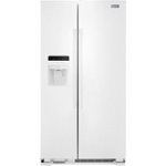 Front Zoom. Maytag - 24.5 Cu. Ft. Side-by-Side Refrigerator - White.
