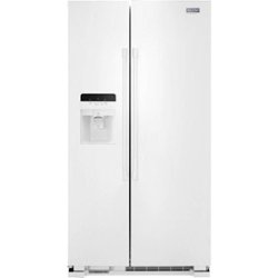 Maytag - 24.5 Cu. Ft. Side-by-Side Refrigerator - White - Front_Zoom
