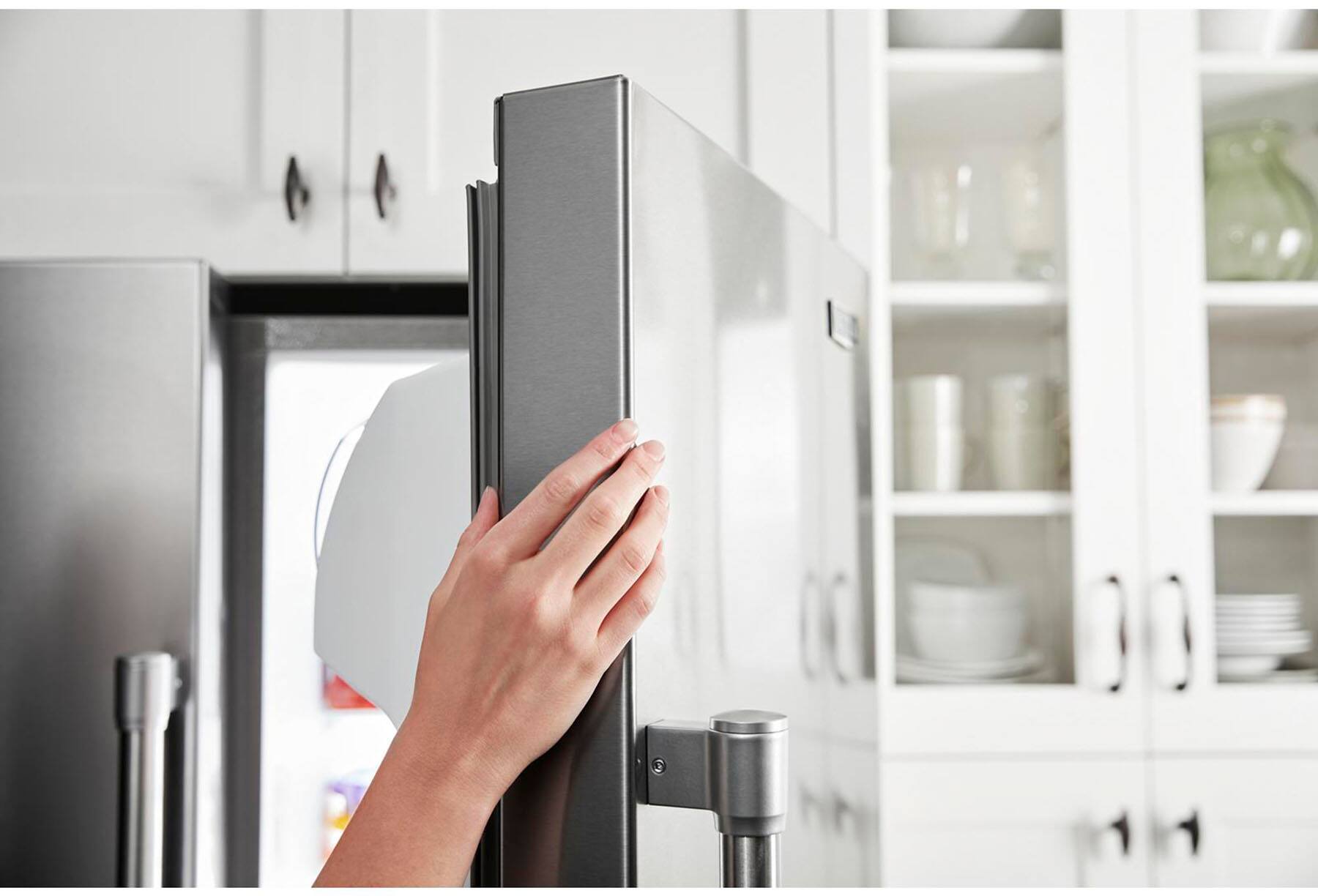 Alt View 13. Maytag - 24.5 Cu. Ft. Side-by-Side Refrigerator - Fingerprint Resistant Stainless Steel.