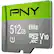 Alt View 12. PNY - Elite 512GB MicroSDXC UHS-I Memory Card - Gray.
