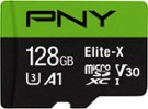 PNY - 128GB Elite-X Class 10 U3 V30 microSDXC Flash Memory Card
