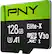 Alt View 12. PNY - 128GB Elite-X Class 10 U3 V30 microSDXC Flash Memory Card - Black.