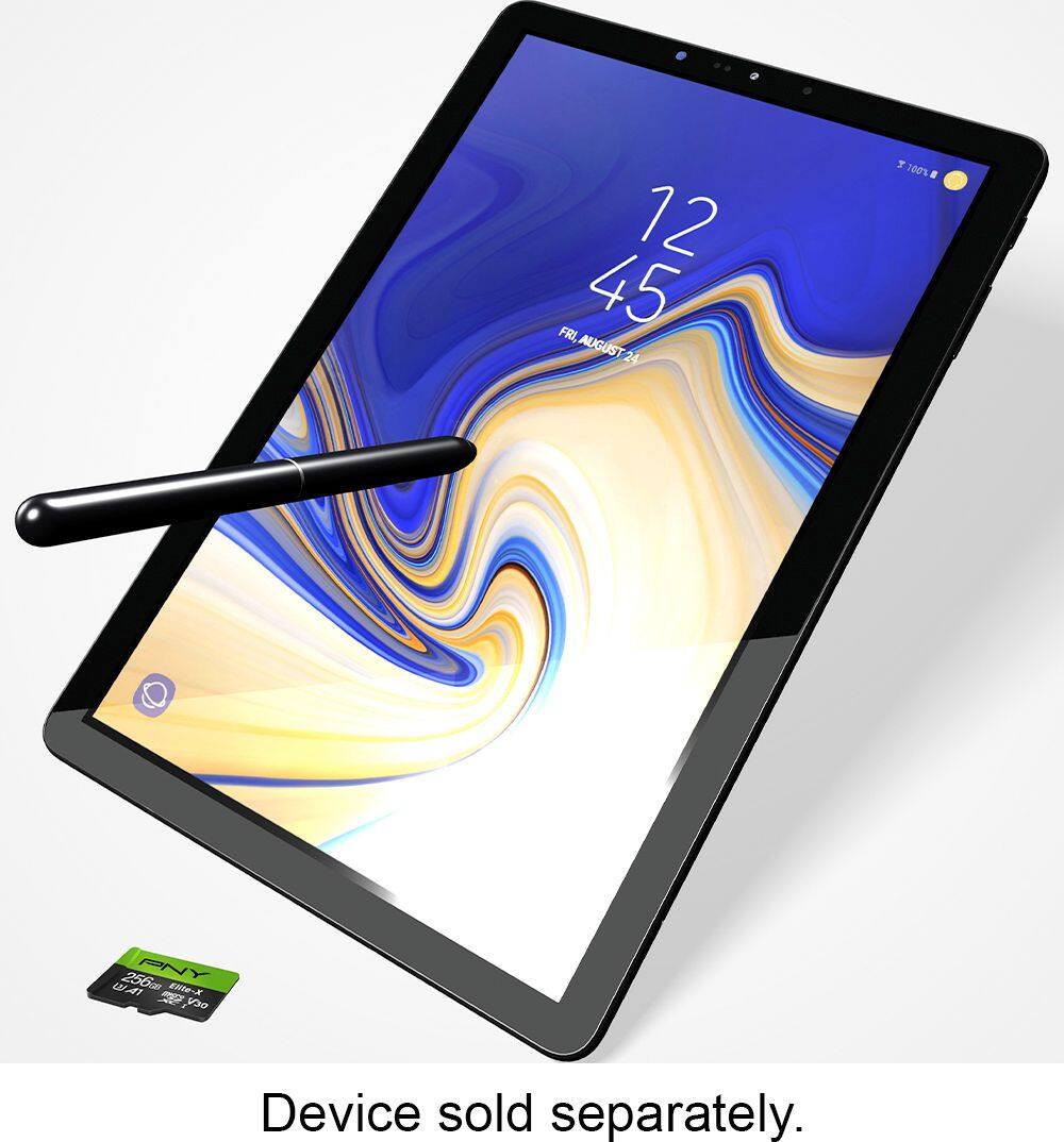 Alt View 23. PNY - 256GB Elite-X Class 10 U3 V30 microSDXC Flash Memory Card - Black.