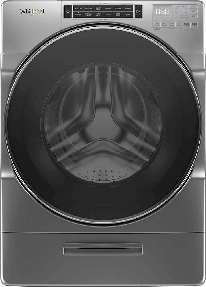 Whirlpool - 4.3 Cu. Ft. Front Load Washer with Steam and Load & Go XL Dispenser - Gray