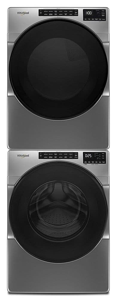 Alt View 22. Whirlpool - 4.3 Cu. Ft. High Efficiency Stackable Front Load Washer with Load & Go XL Dispenser - Gray.