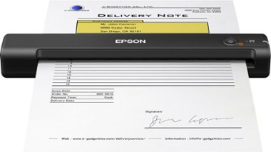 Epson - ES-50 Mobile Color Sheetfed Document Scanner - Black - Front_Zoom