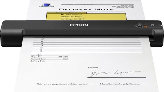 Epson ES-50 Mobile Color Sheetfed Document Scanner Black B11B252201 - Best  Buy