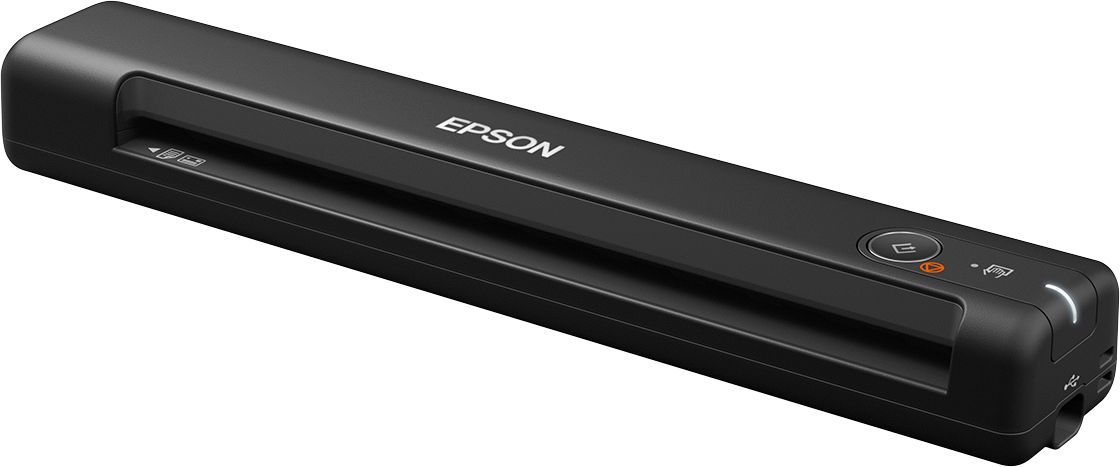 Left View: Epson - ES-50 Mobile Color Sheetfed Document Scanner - Black