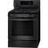 Left. LG - 5.4 Cu. Ft. Self-Cleaning Freestanding Gas Convection Range with EasyClean - Matte Black Stainless Steel.