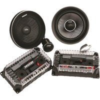 KICKER - QS Series 6-1/2" 2-Way Component Speakers with Polypropylene Cones (Pair) - Black - Front_Zoom