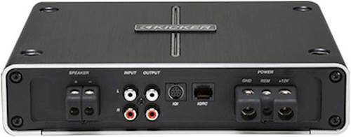 Back View: Kicker IQ500.2 Q-Class Amplifier