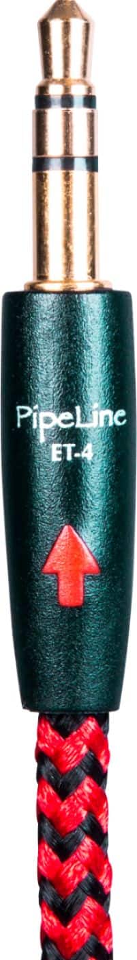 Front. AudioQuest - PipeLine 4' Stereo Audio Cable - Black/Red.