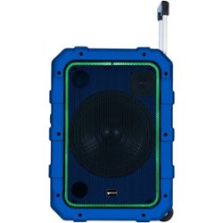 Gemini - 10" 240W Powered Wireless 2-Way Outdoor Speaker (Each) - Blue - Front_Zoom