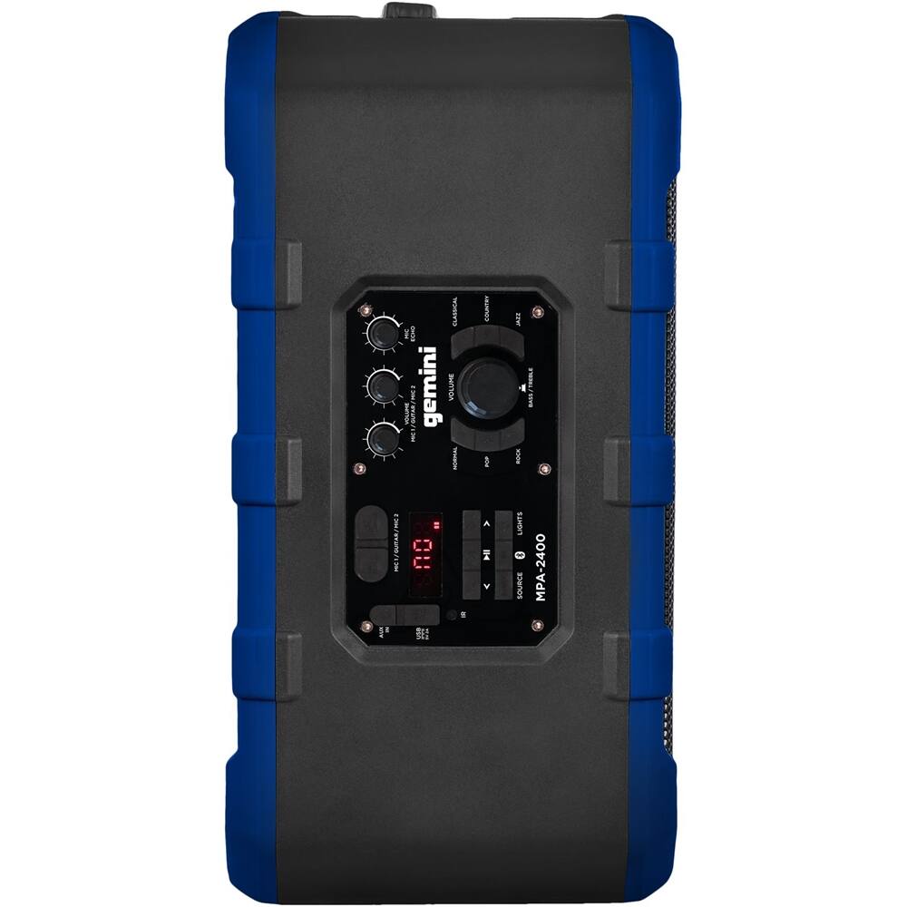 Alt View 12. Gemini - 10" 240W Powered Wireless 2-Way Outdoor Speaker (Each) - Blue.