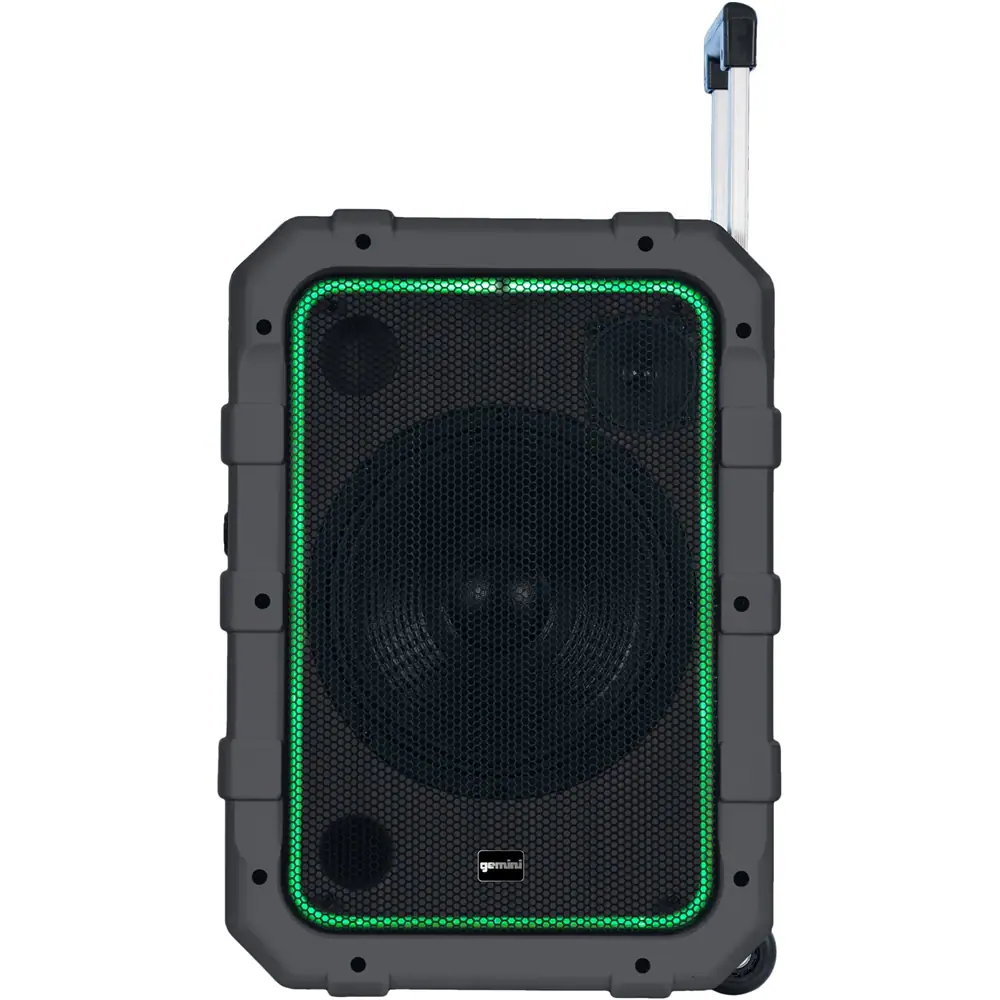 Front. Gemini - 10" 240W Powered Wireless 2-Way Outdoor Speaker (Each) - Gray.