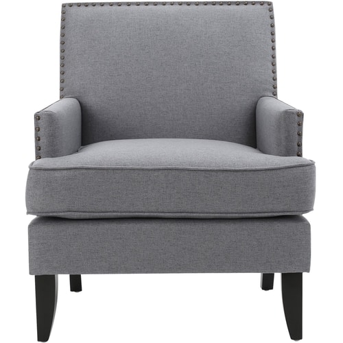 Noble House - Ludington Fabric Club Chair - Gray