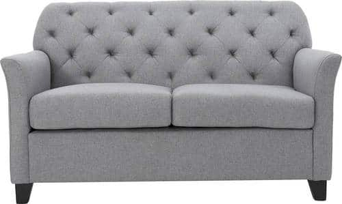 Noble House - Fairfield Fabric Loveseat - Gray