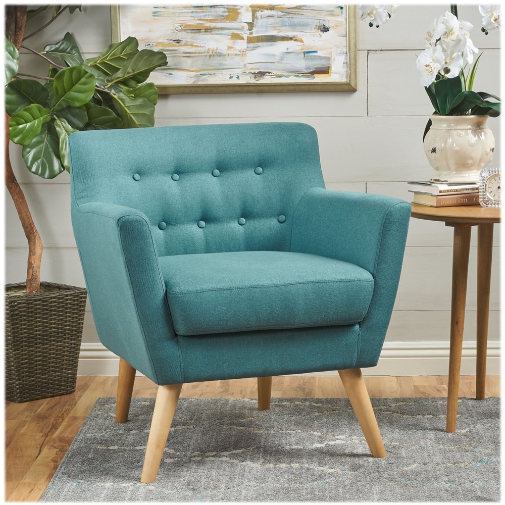 Left View: Noble House - Scottsboro Club Chair - Dark Teal