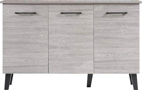 Noble House - Humboldt Mid-Century Modern Cabinet - Gray Oak