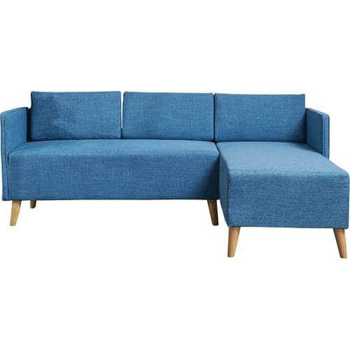 Noble House - Frackville Fabric 2-Piece Chaise Sectional Sofa - Muted Blue