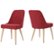 Alt View Zoom 12. Noble House - Buffalo Fabric Dining Chair (Set of 2) - Muted Red.