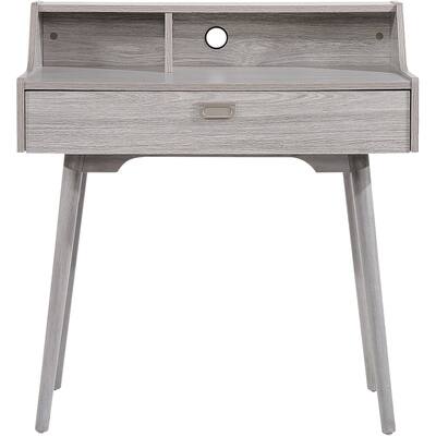 Noble House - Boxley Mid Century Modern Study Desk - Gray Oak