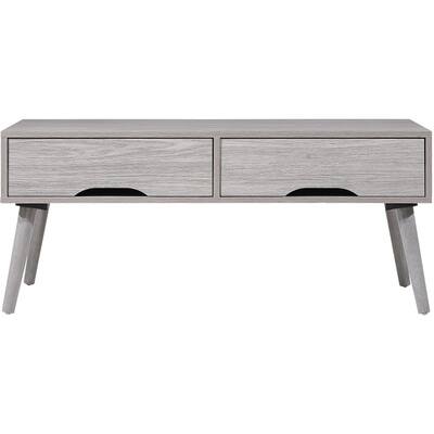 Noble House - Wilmar Mid Century Modern Coffee Table - Gray Oak
