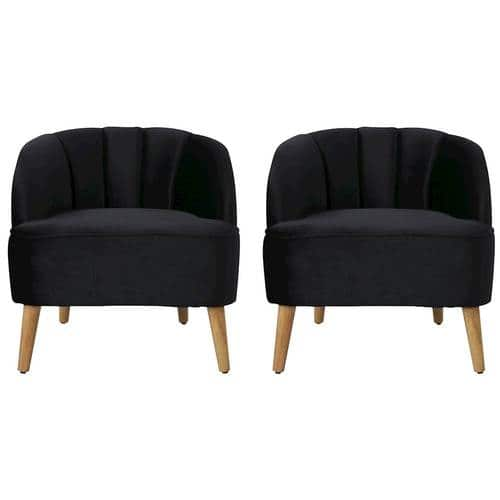 Noble House - Noxen Club Chair (Set of 2) - Black