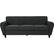 Front. Noble House - Bentonville 3-Seat Fabric Sofa - Dark Gray.