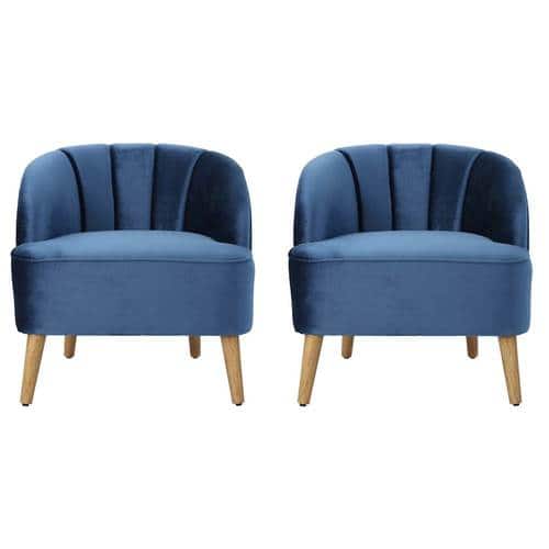 Noble House - Noxen Club Chair (Set of 2) - Cobalt