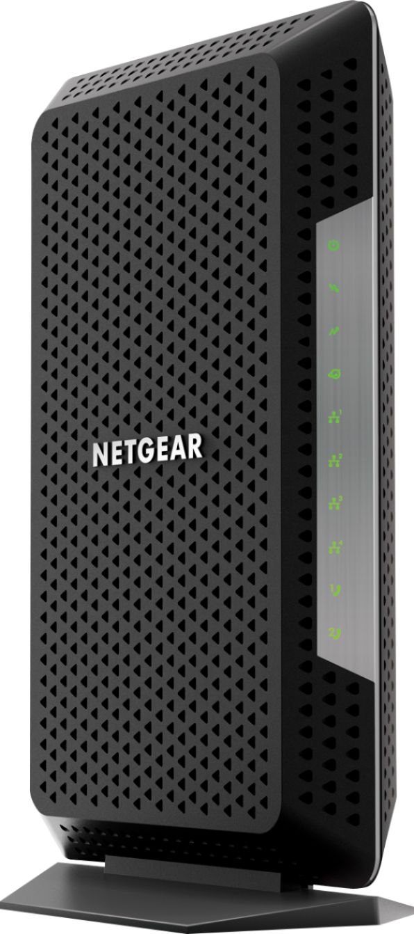 Best Buy Netgear Nighthawk 32 X 8 Docsis 3 1 Voice Cable Modem Voice Support Black Cm1150v 100nas