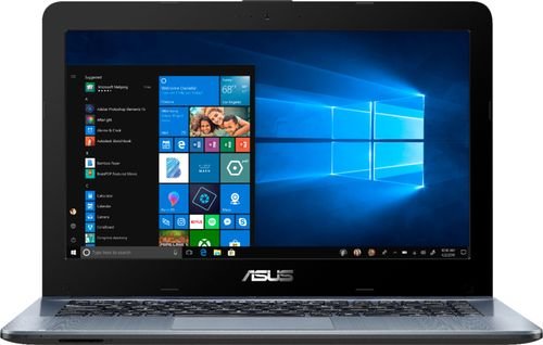 ASUS - 14" Laptop - AMD A6-Series - 4GB Memory - AMD Radeon R5 - 500GB Hard Drive - Silver Gradient - Larger Front