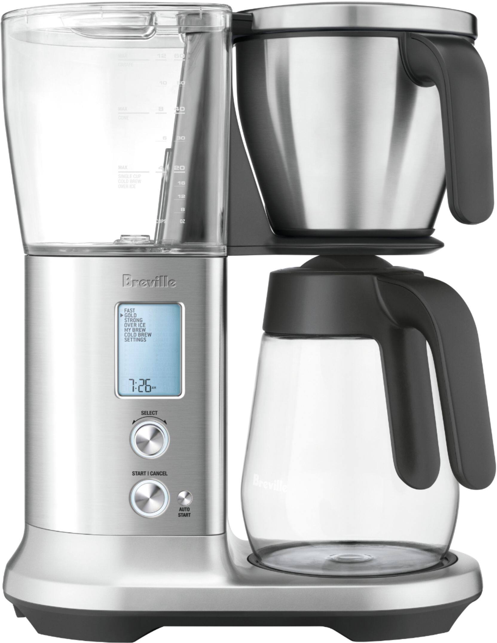 Alt View 11. Breville - the Precision Brewer Glass 12-Cup Coffee Maker - Brushed Stainless Steel.